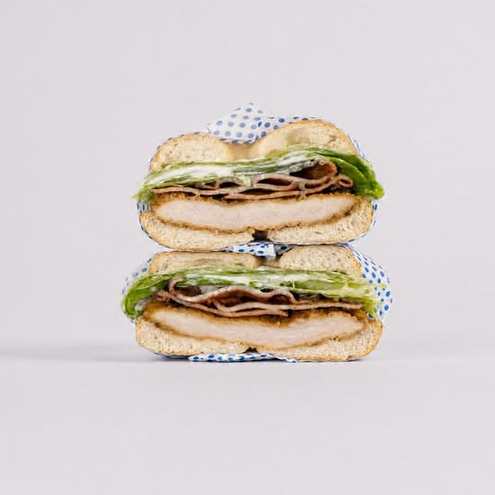 #4 Fried Chicken, Bacon, Lettuce, Parmesan, Ceasar Sauce.