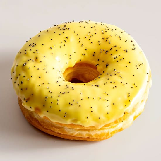Zesty Lemon Poppy Donut