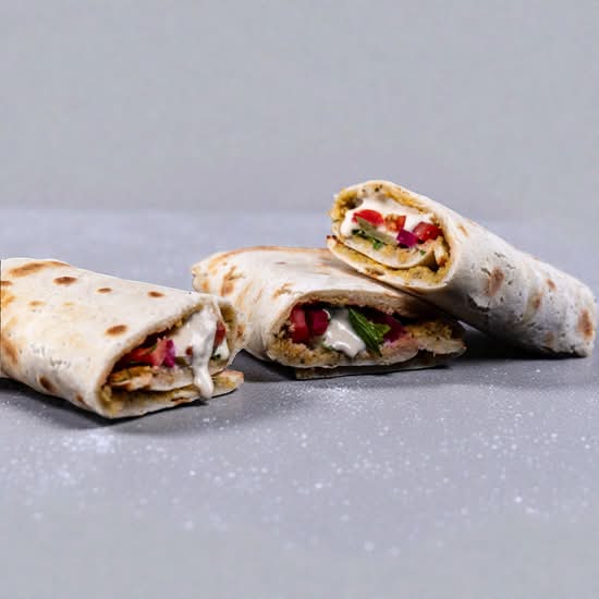 Baked Falafel Wrap