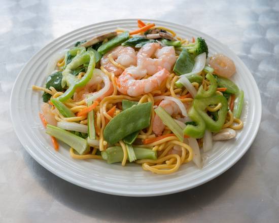 16. Garlic Prawns Noodles