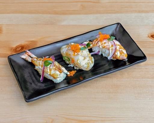 Grilled Salmon Nigiri Sushi