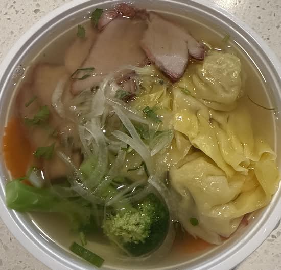 Wonton Egg Noodles soup