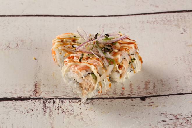Grilled Salmon Tuna Roll