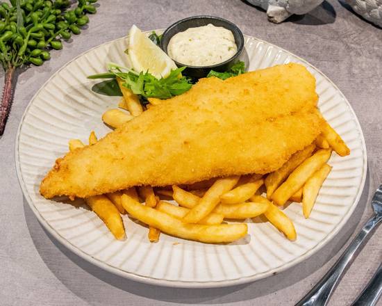 Cod, Three Calamari and Chips Snack Pack