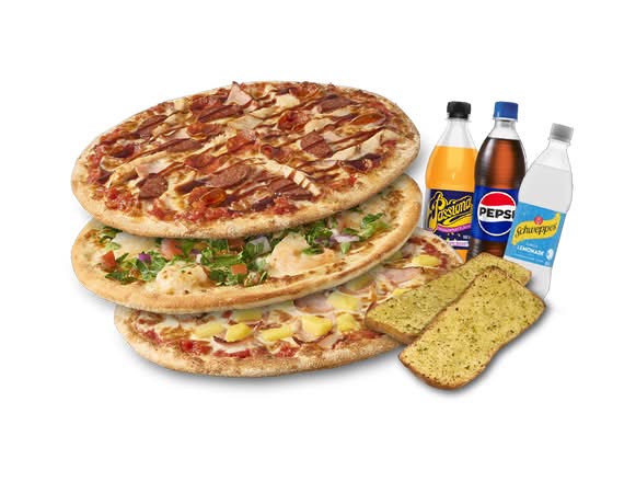 3 Large Pizza Deal