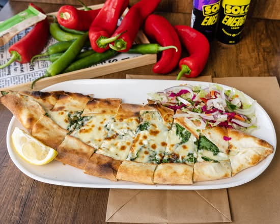 Spinach and Cheese Pide