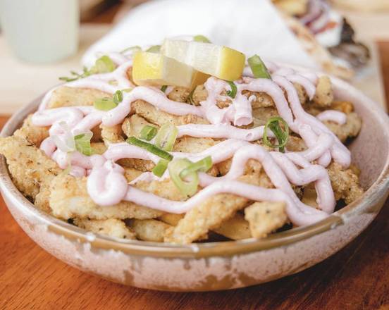 Calamari chips snack pack