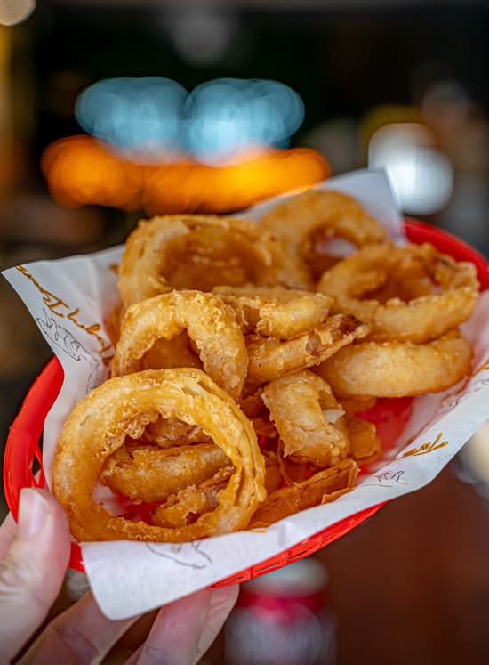 Beer battered onion rings