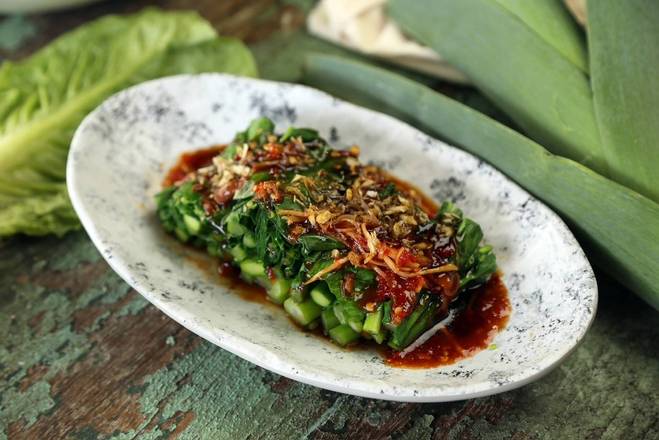 Steamed Chinese broccoli