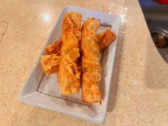 Prawn Stuffed Bean Curd Rolls