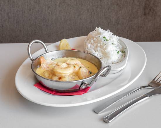 Creamy Garlic Prawns