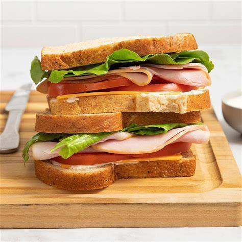Ham Cheese and Tomato Sandwich