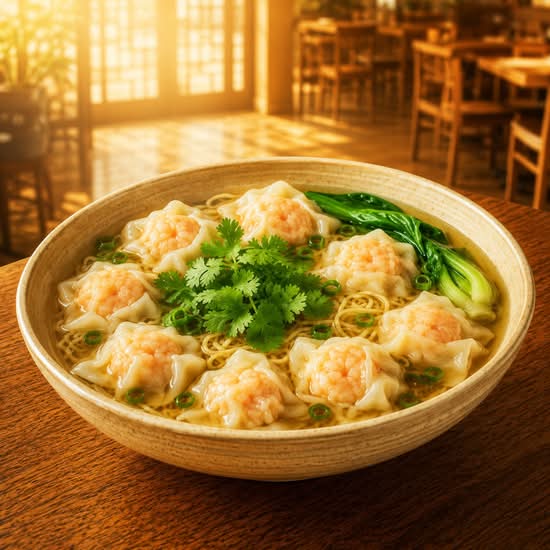 Prawn  Wonton Noodle Soup