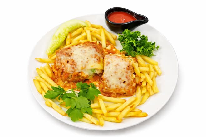 Lasagna Pasta with Salad