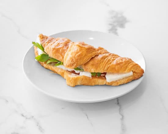 Raspberry and Feta Cheese Stuffed Croissant