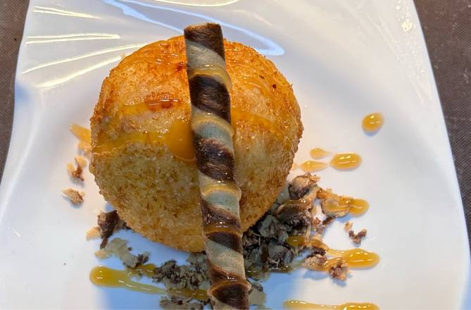 Deep fried ice cream