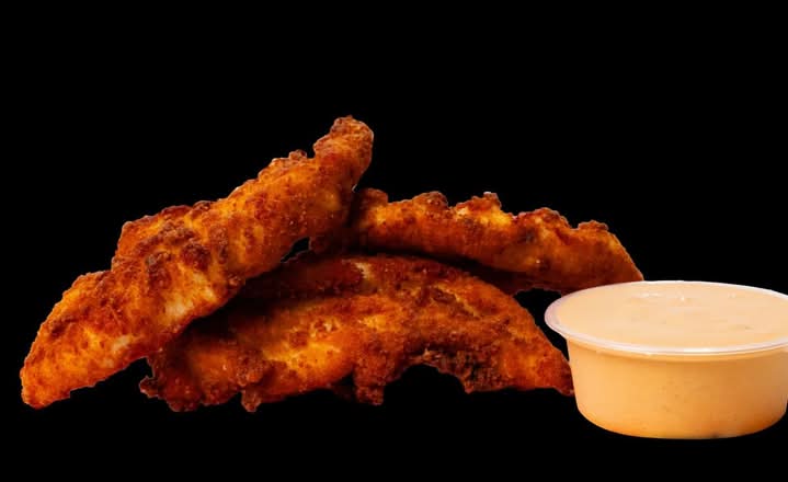 3 piece chicken tenders with chipotle dipping sauce