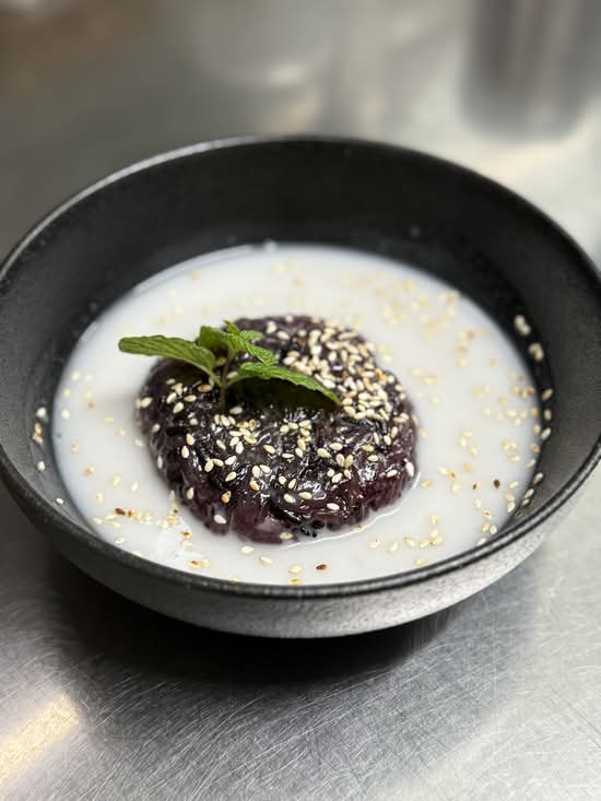 Black Sticky Rice with Coconut Milk