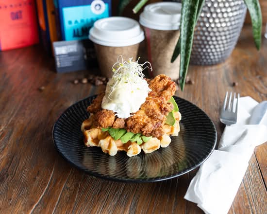 Fried chicken waffle