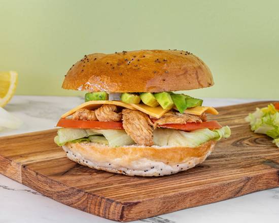 Chicken Avocado Bagel