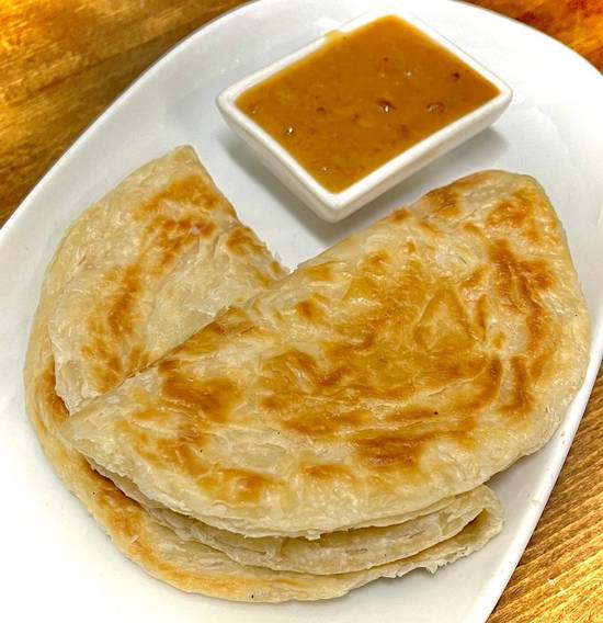 Roti Bread with Peanut Dipping Sauce
