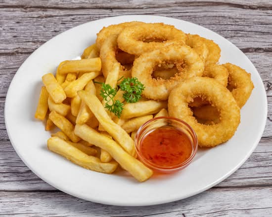 Calamari Rings and Chips