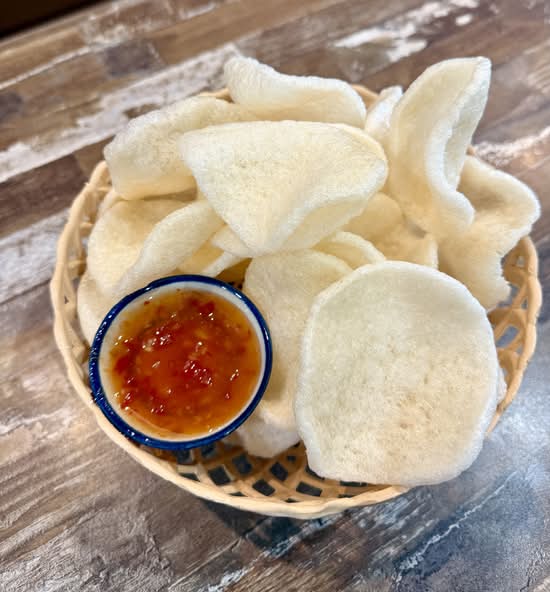 Prawn Crackers with Sweet Chili sauce