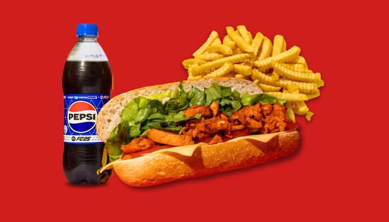 (M3) Any Pulled Chicken Torp, Regular Chips and Regular Drink