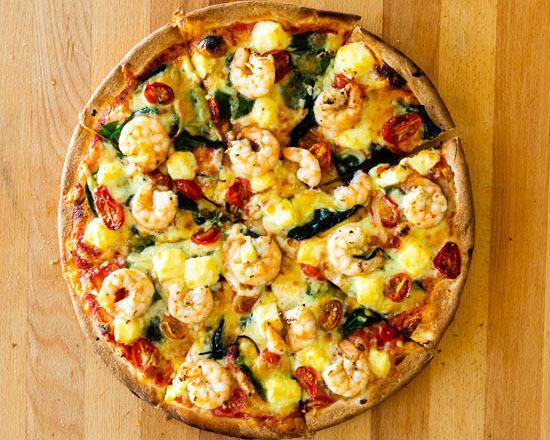 Large Garlic Prawn Pizza