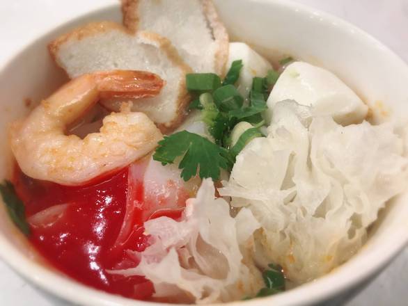 Pink Noodle Soup