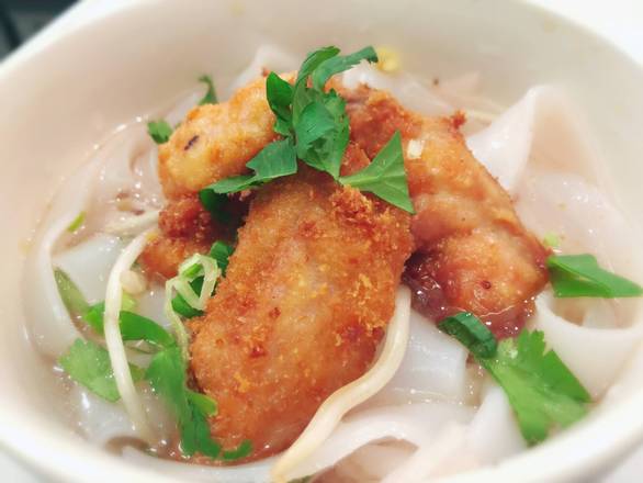 Crispy Chicken Noodle Soup
