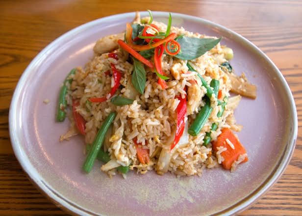 Chilli Basil Fried Rice (VGO, GFO)