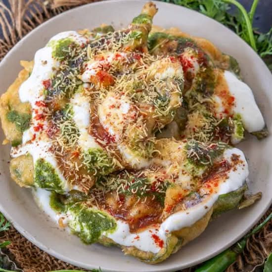 Spinach Papadi Chat