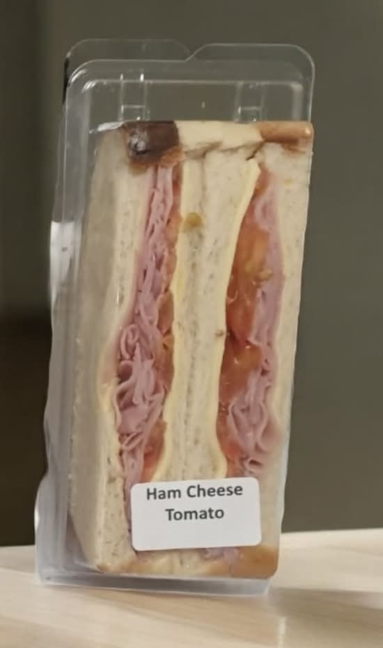 Ham, Cheese and Tomato Sandwich