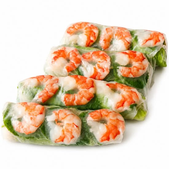 Prawn Cold Rolls (Rice Paper Rolls)