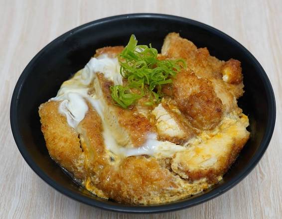 Chicken Katsu Egg Don with Miso Soup