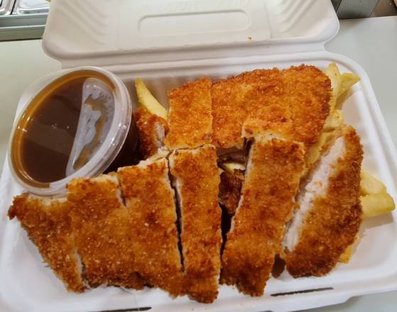 chicken schnitzel pack with gravy