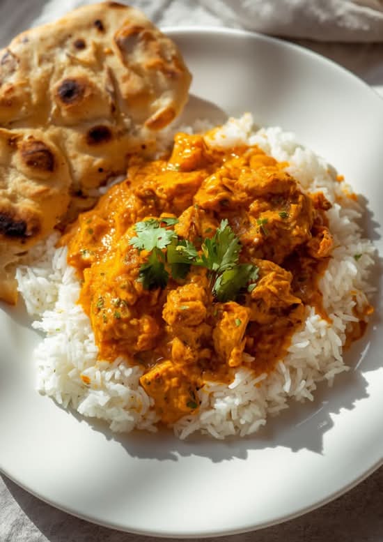 WEEK 3- Butter Chicken Rice and Naan Bread