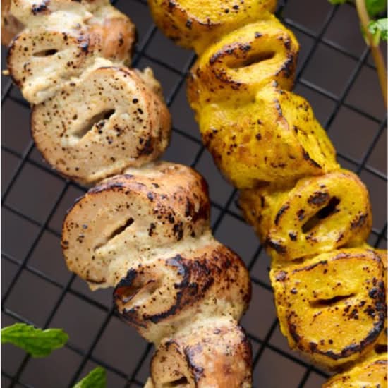 Achaari Soya Chaap Tikka