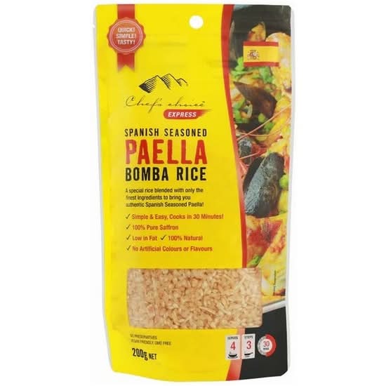 Chefs Choice Spanish Paella Bomba Rice 200g