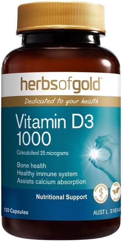 Herbs of Gold Vitamin D3 120 caps