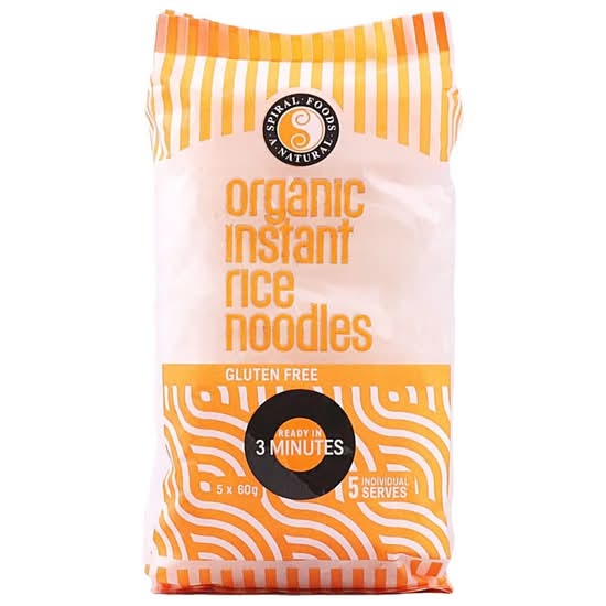 Spiral Organic Rice Noodles 5x60g