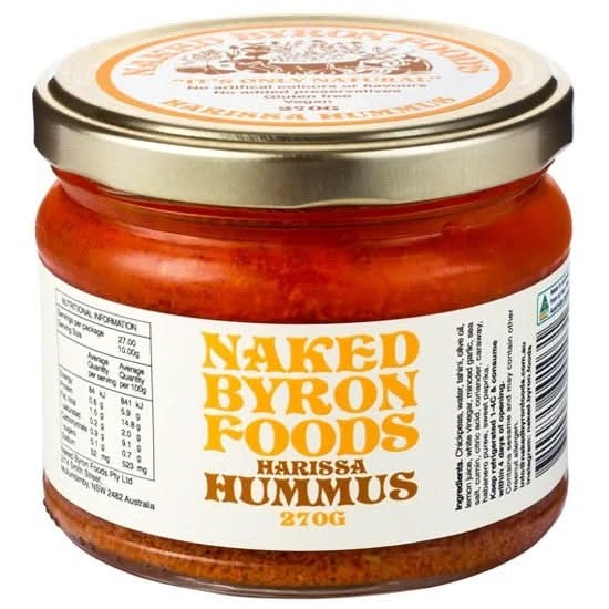 Naked Byron Hummus Harissa 270g