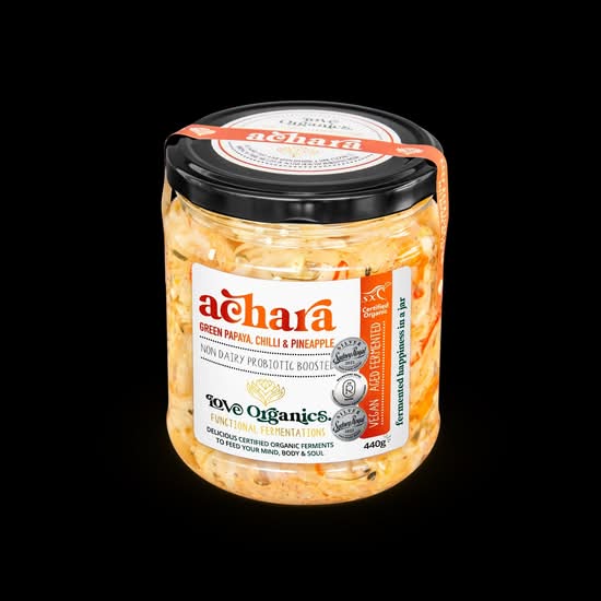 Love Organics sauerkraut Achara