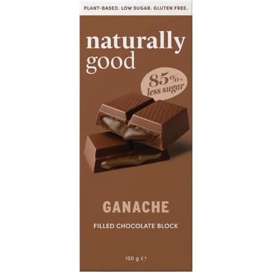 NATURALLY GOOD Filled Chocolate Block Ganache 100g