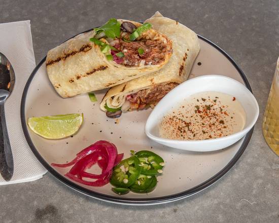 Guajillo Braised Beef Burrito