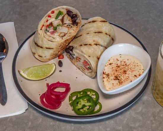 Chargrilled Tangy Achiote Chicken Burrito