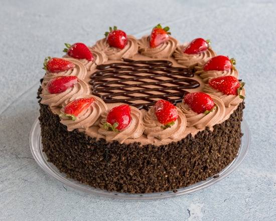 Triple Choc Strawberry Torte