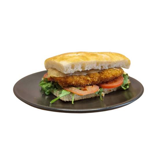 Chicken Schnitzel Foccacia