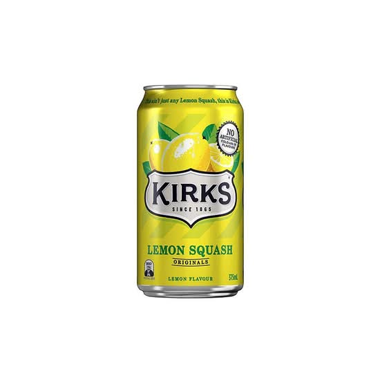 Kirks Lemon Squash Can 375ml